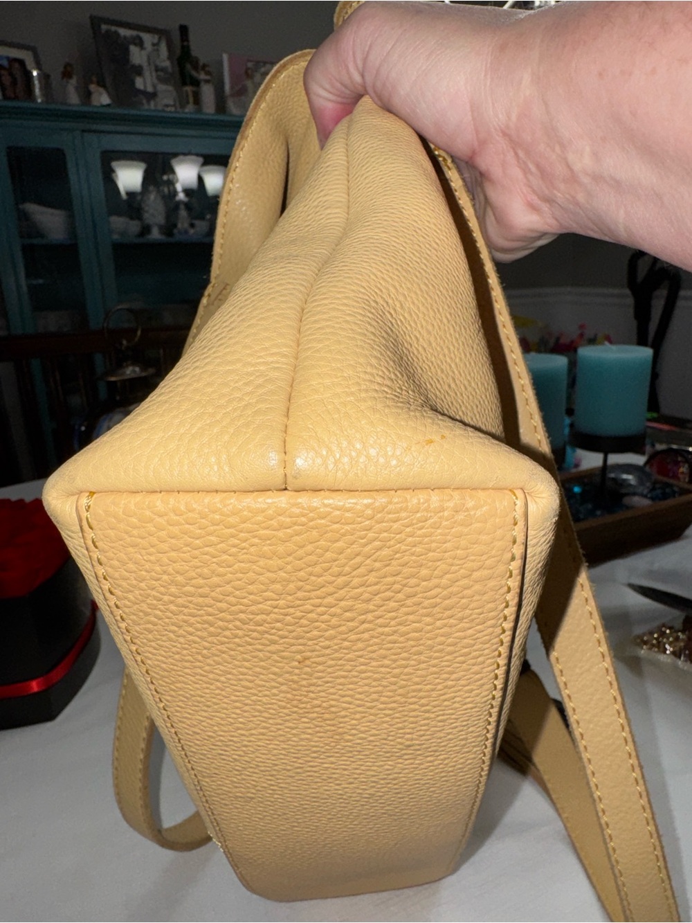 The Sak Yellow Huntley Leather Shoulder Bag with Tassels - Picture 12 of 14
